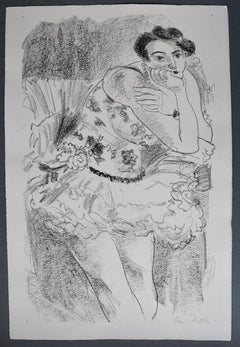 Standing Dancer, Leaning from: Ten Dancers - Lithograph - French - Fauvism Art