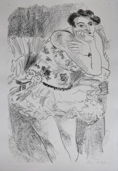 Standing Dancer, Leaning from: Ten Dancers - Lithograph - French - Fauvism Art