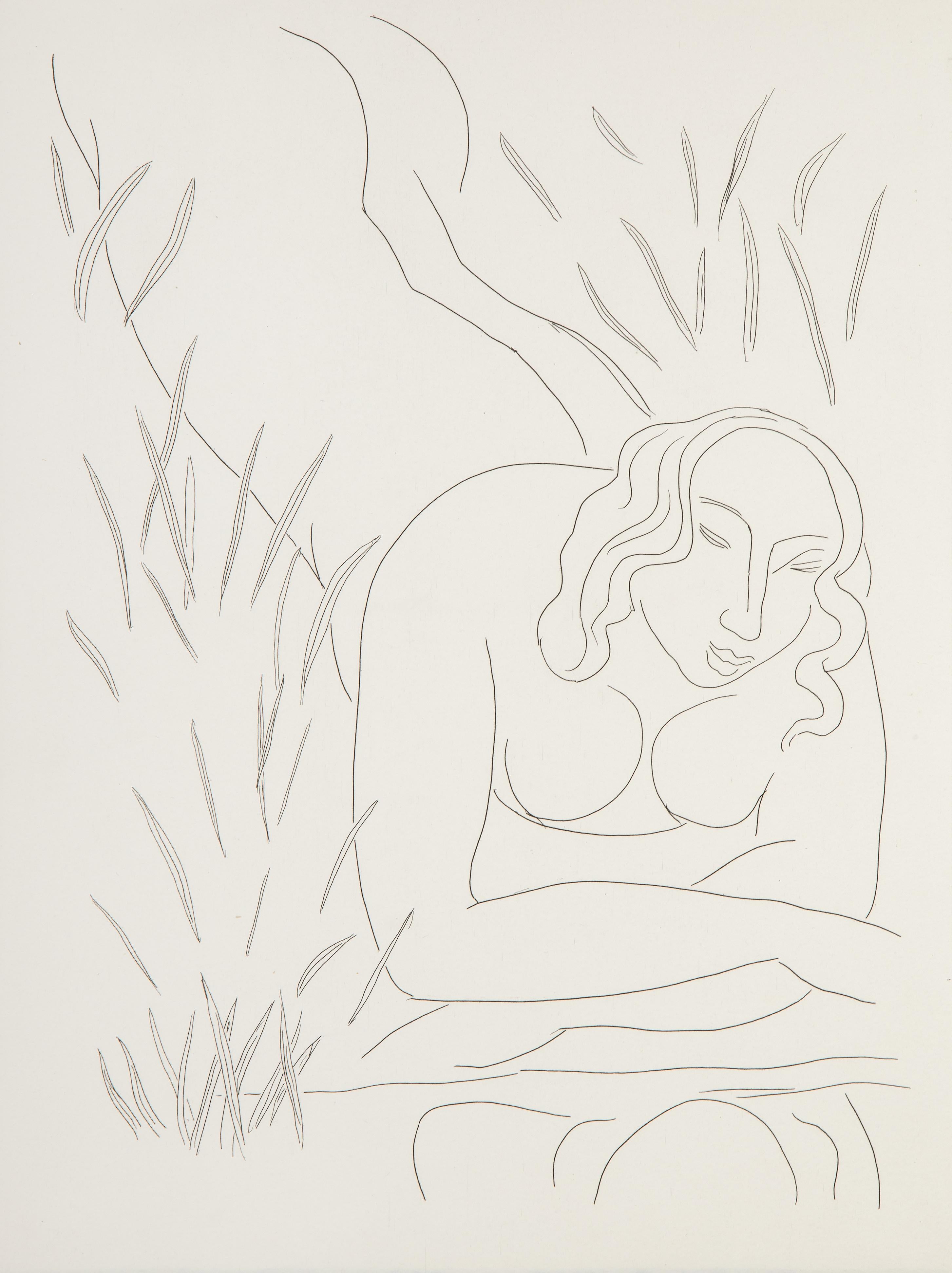 Stephane Mallarme II, gravure moderne d'Henri Matisse