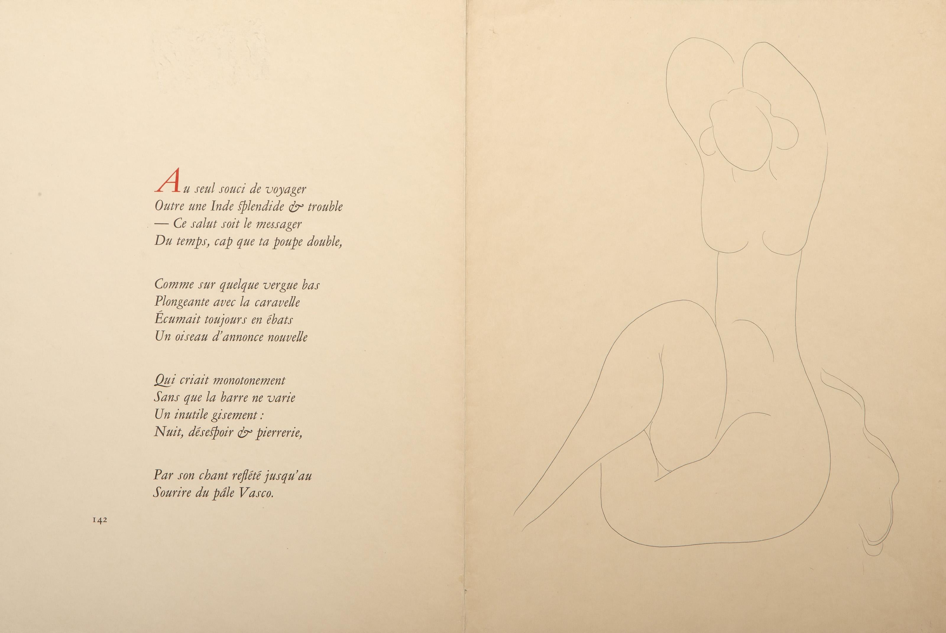 Stephane Mallarme Poesis Pg 143, Grabado moderno de Henri Matisse en venta 3