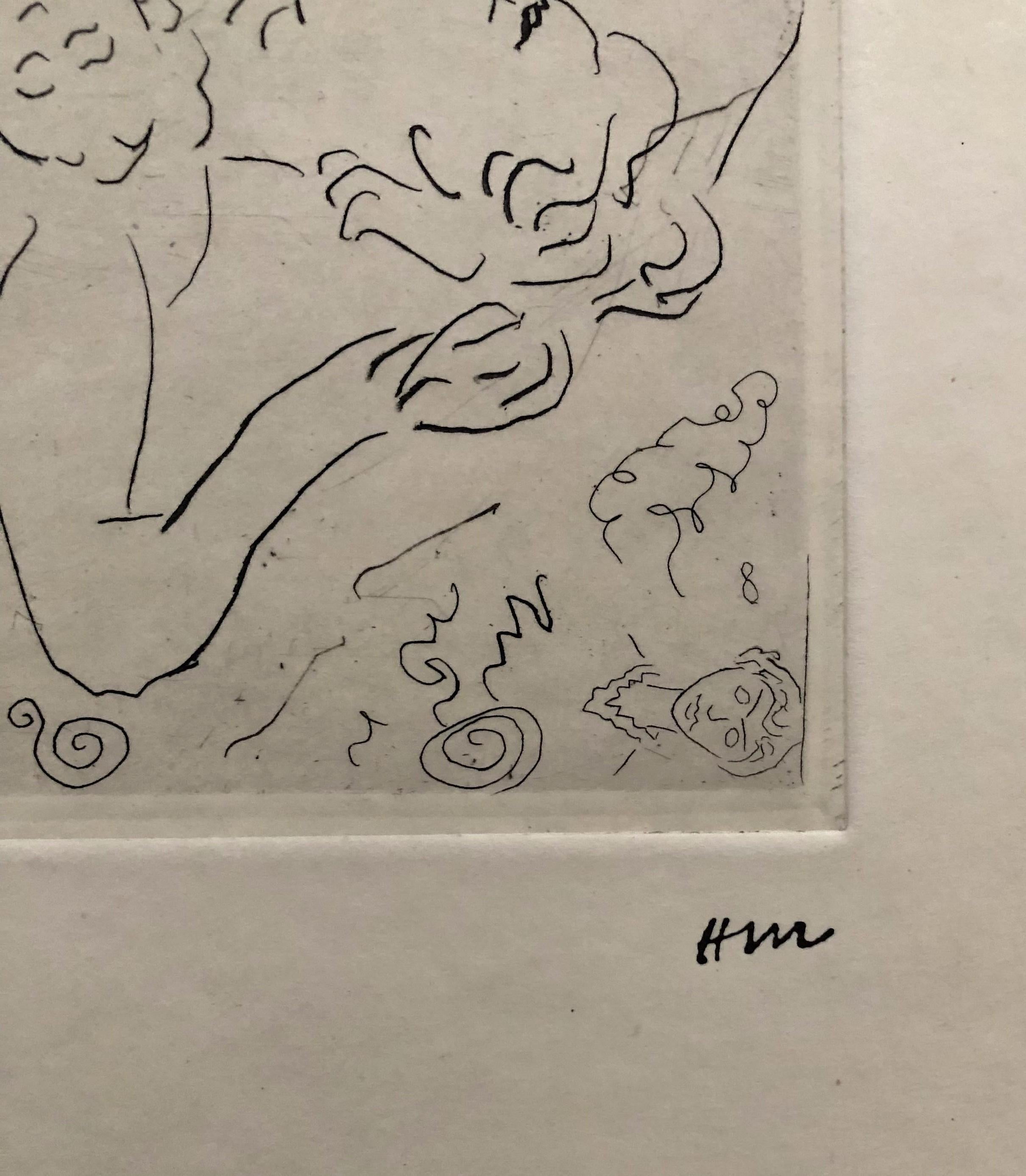 Henri Matisse
Study of nudes

Original dry point, c. 1932
Stamp-signed with the artist's monogram, as issued
Edition of 125 copies
On japan paper, 24,5 x 31 cm (c. 9,6 x 12,2 in)
Very good condition

REFERENCE : Catalog raisonné Duthuit 