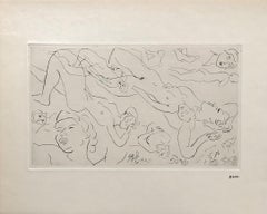 Study of Nudes - Original Etching - 125 copies - Stamp Signed