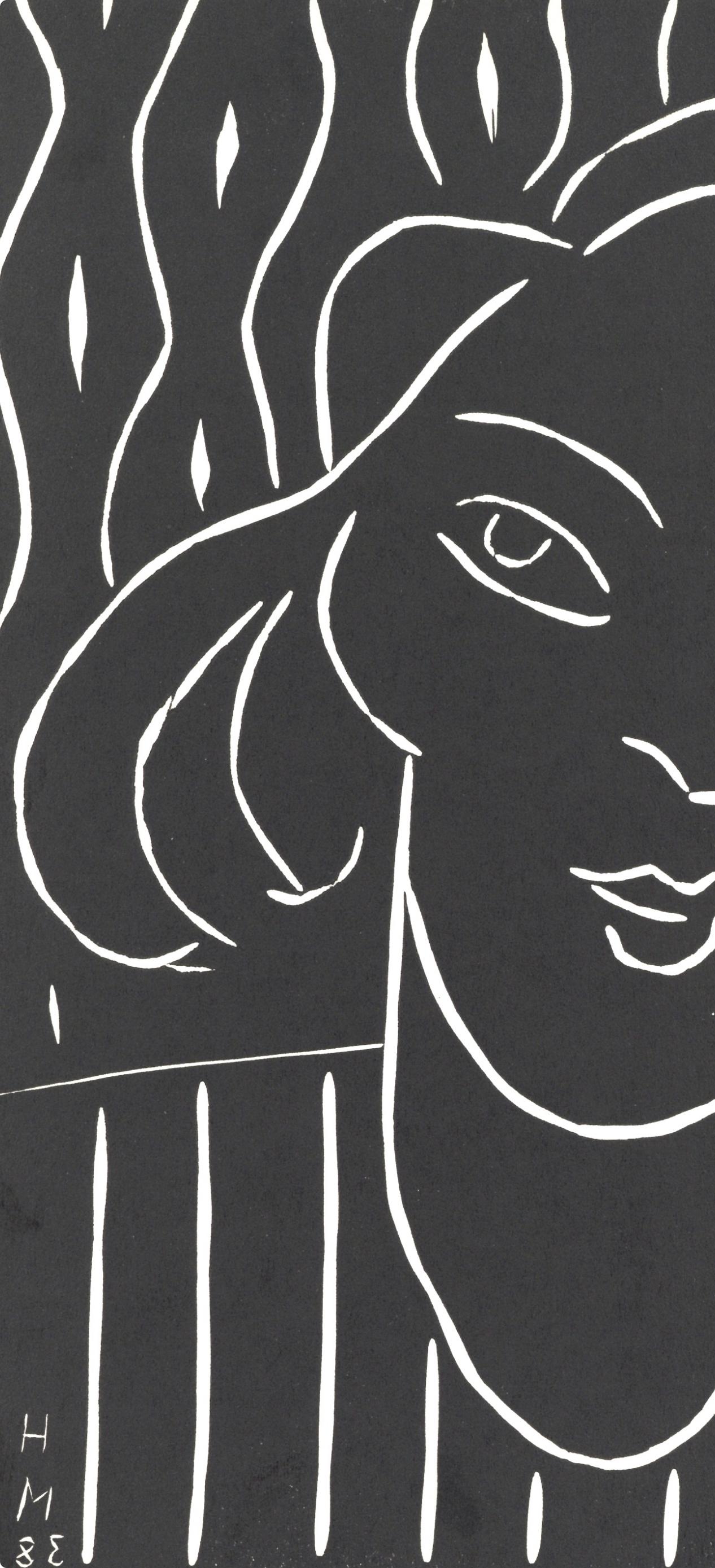 Teeny (Duthuit 723), Société internationale d'art XXe siècle - Noir Abstract Print par Henri Matisse