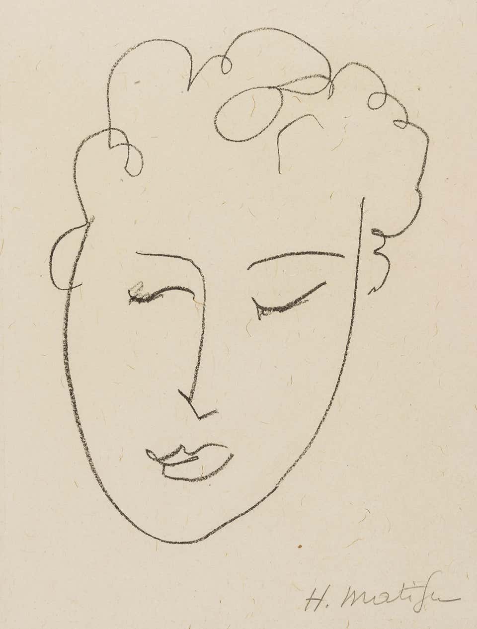 Tête de Femme (Duthuit 23), Pierres Levees, Poèmes, Henri Matisse