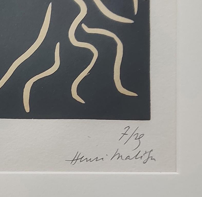 TETE DE FEMME EN MASCARON - Print de Henri Matisse