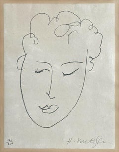 Vintage Tête de Femme (Fribourg livres illustrés 25; Duthuit 23), 1948, Henri Matisse