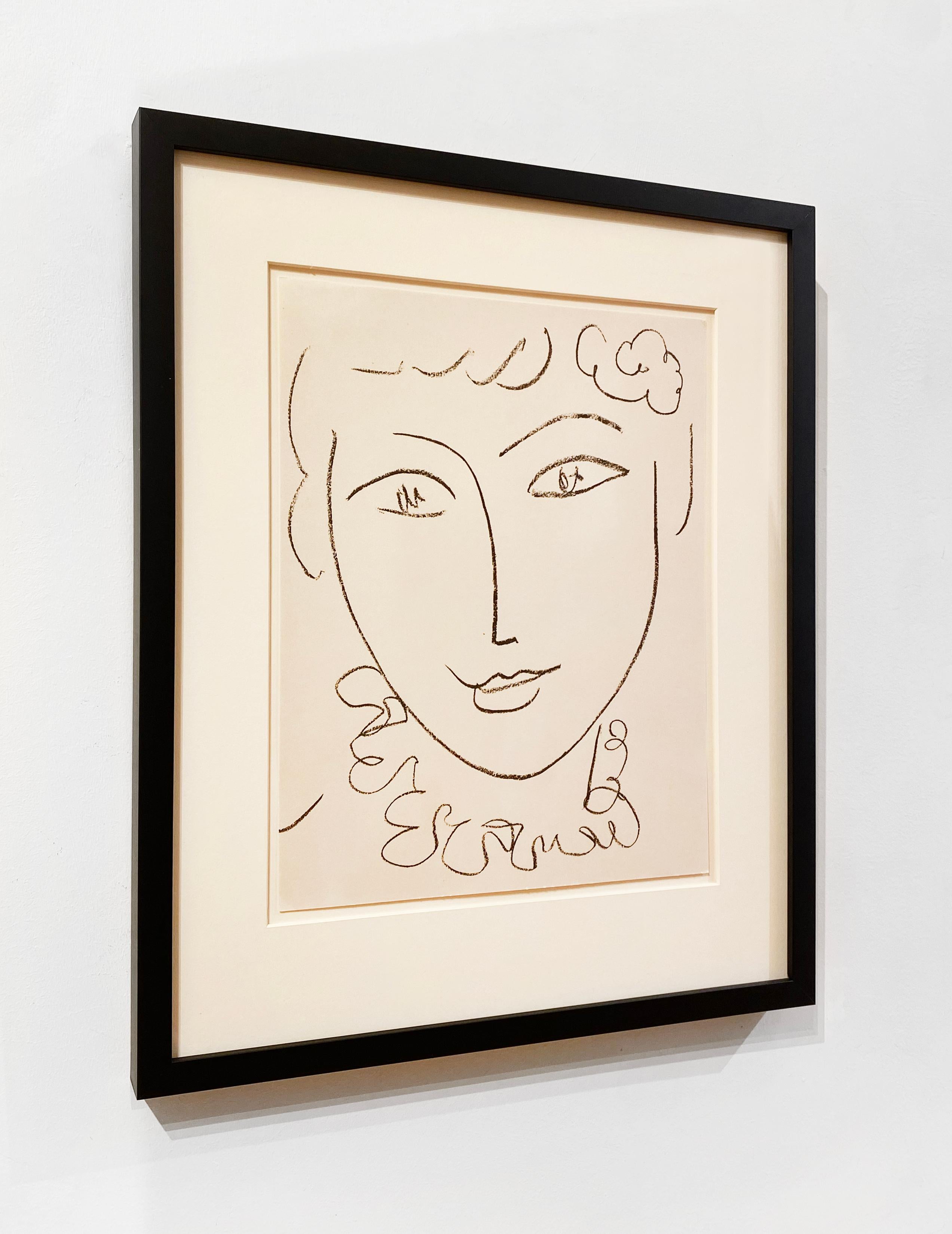 Tête de Femme (frontispiece from Portraits) - Modern Print by Henri Matisse