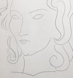Tete (From Poesie), 1932 Modern Etching by Henri Matisse