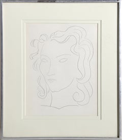 Tete (From Poesie), 1932 Modern Etching by Henri Matisse
