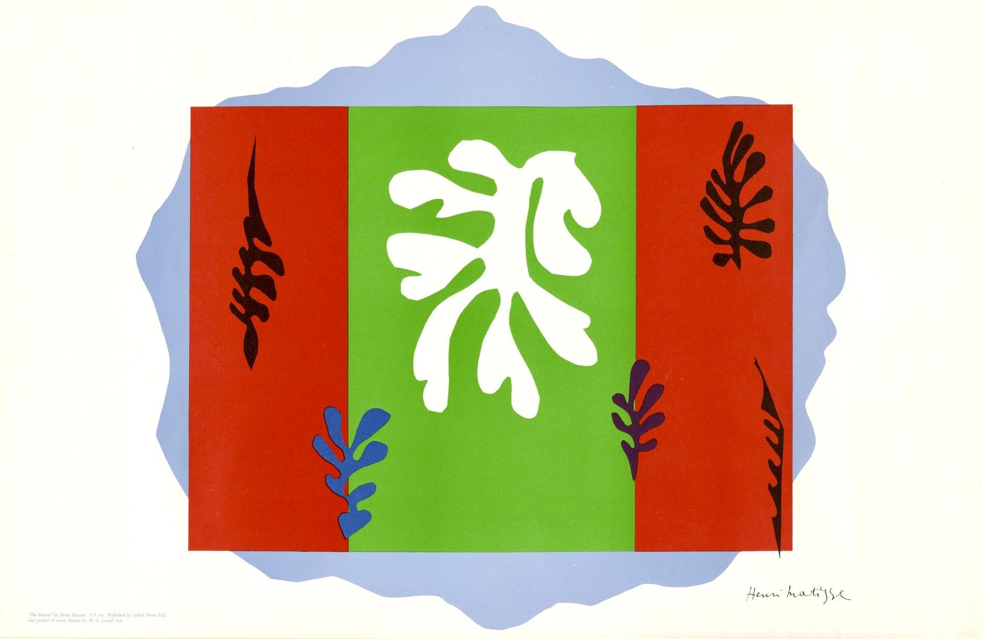 Lithograph on English cartridge paper. Inscription: Unsigned and unnumbered, as issued. Good Condition; never framed or matted. Notes: Published by School Prints Ltd., London; Printed by W. S. Cowell Ltd., Ipswich, 1949.

HENRI MATISSE (1869-1954)