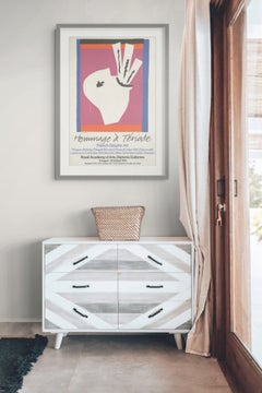 Ausstellungsplakat „Der Schwertschlucker“, Matisse, 1975, farbenfroher Druck