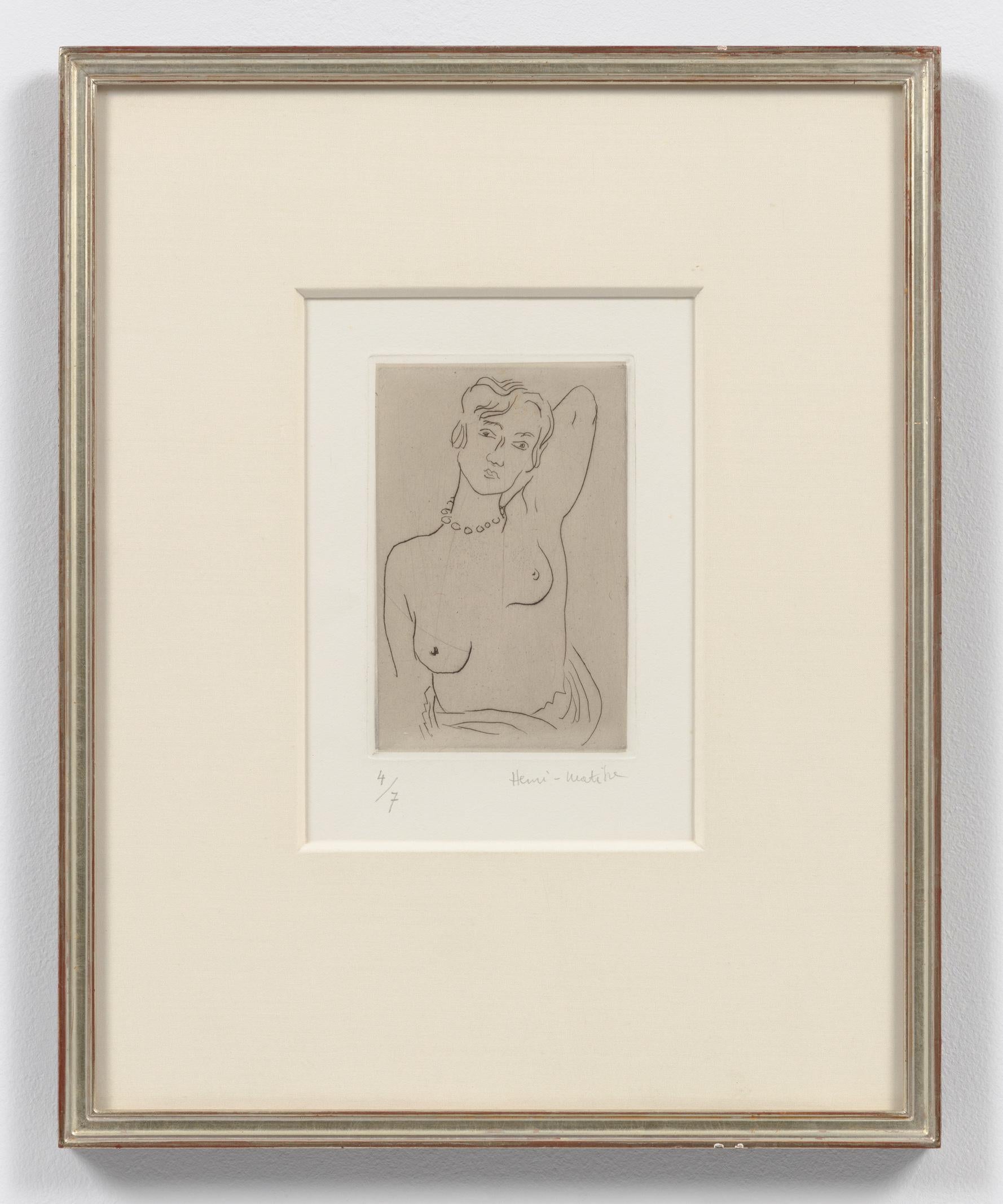 Henri Matisse Nude Print – Torse, bras gauche derrière la tête