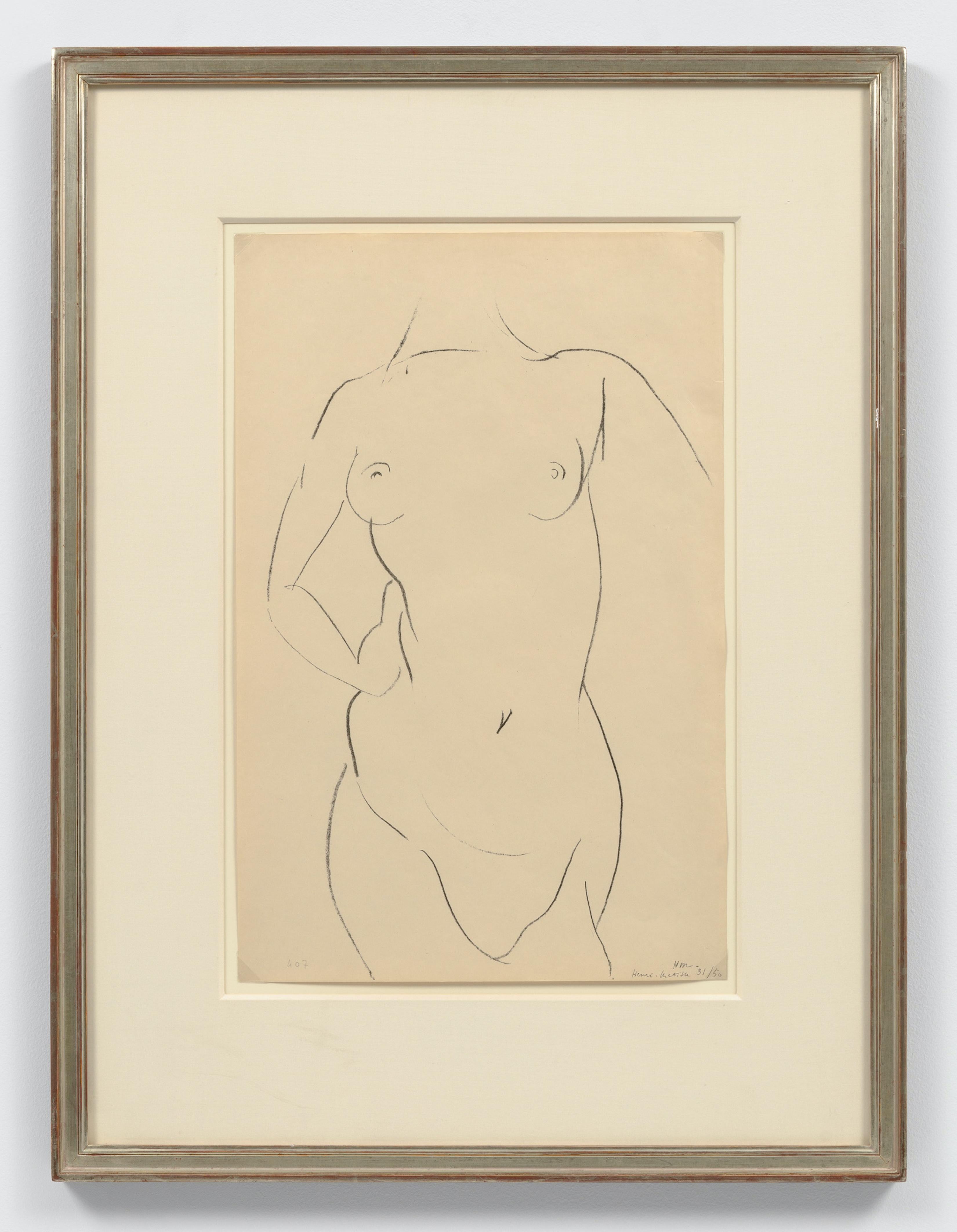 Henri Matisse Nude Print - Torse de face