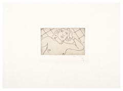 Torse, Fond à Losanges - Drypoint on China by H. Matisse, 1929