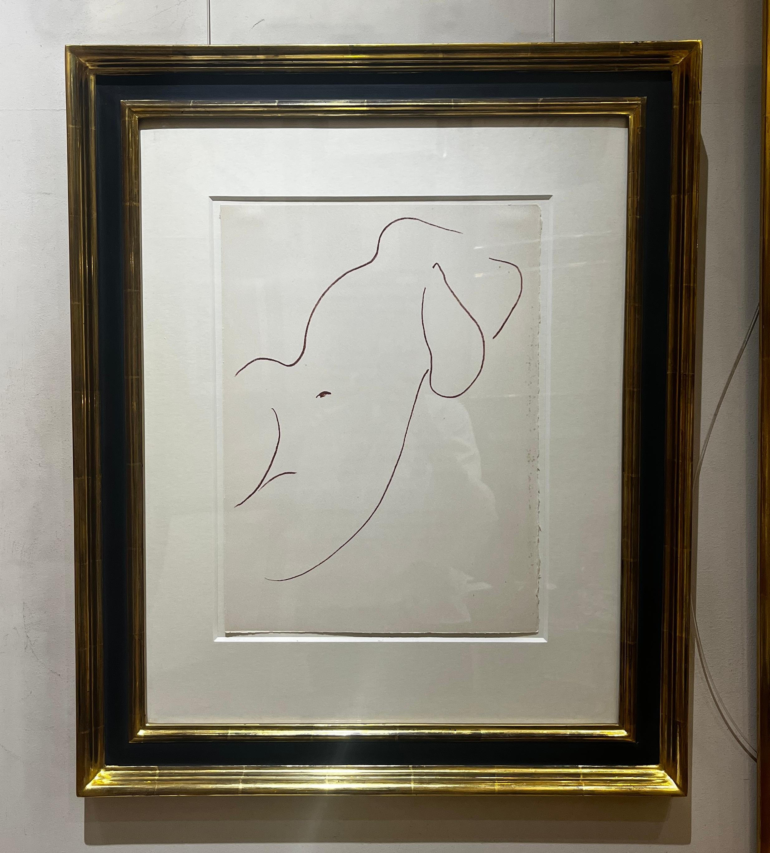 Torso [I] aus 'Ronsard. Florilège des Amours – Print von Henri Matisse
