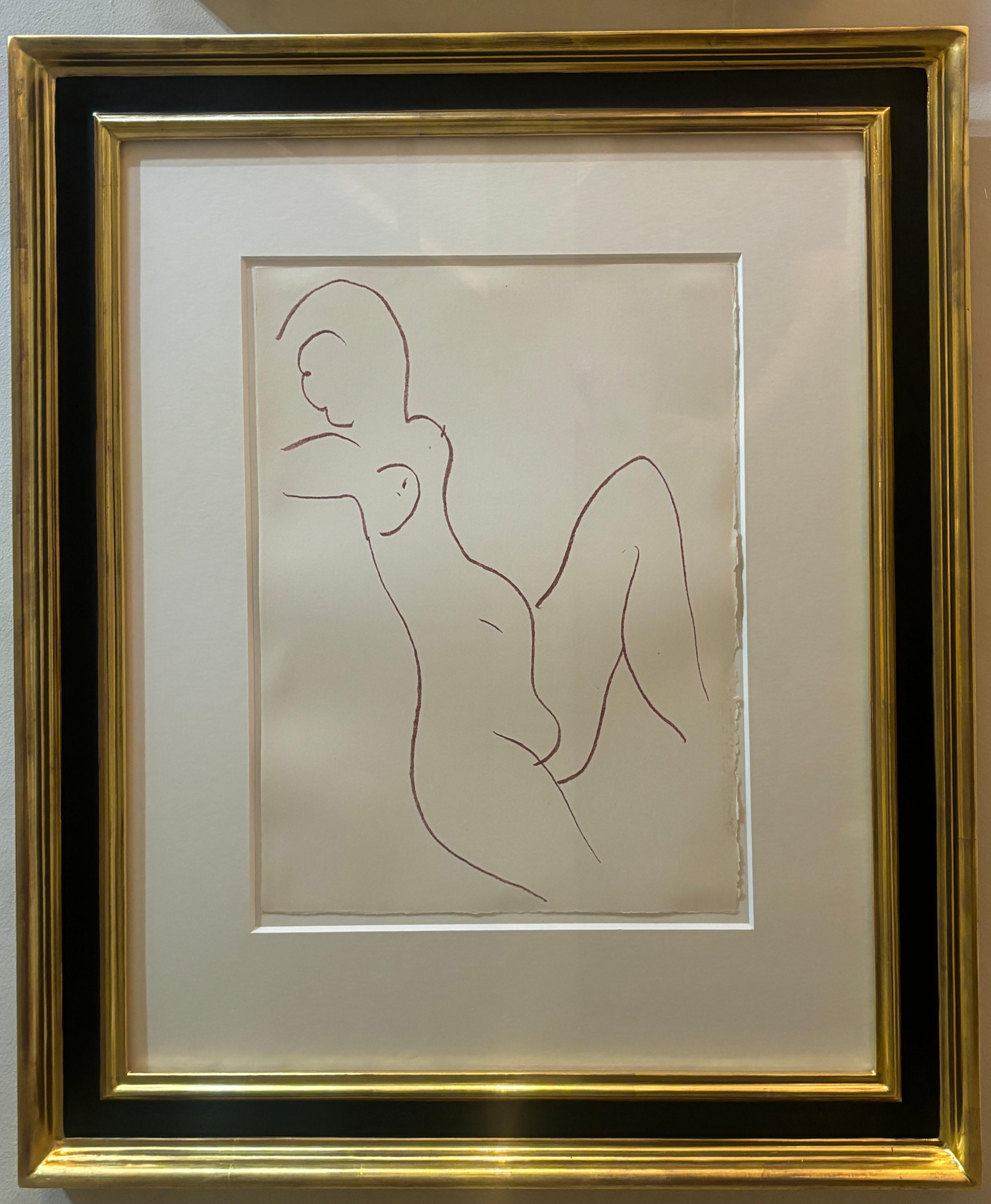 Torso [III] aus 'Ronsard. Florilège des Amours – Print von Henri Matisse