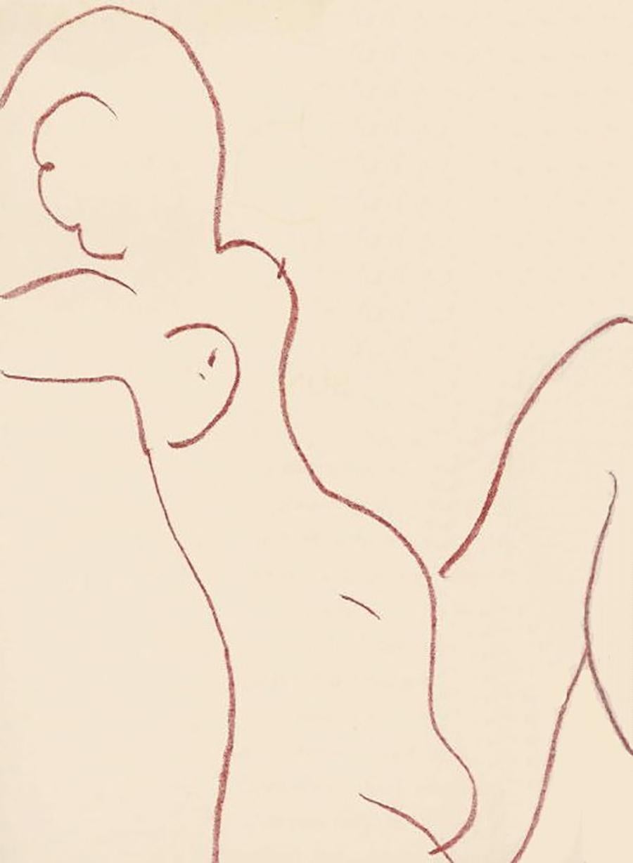 Henri Matisse Abstract Print – Torso [III] aus 'Ronsard. Florilège des Amours