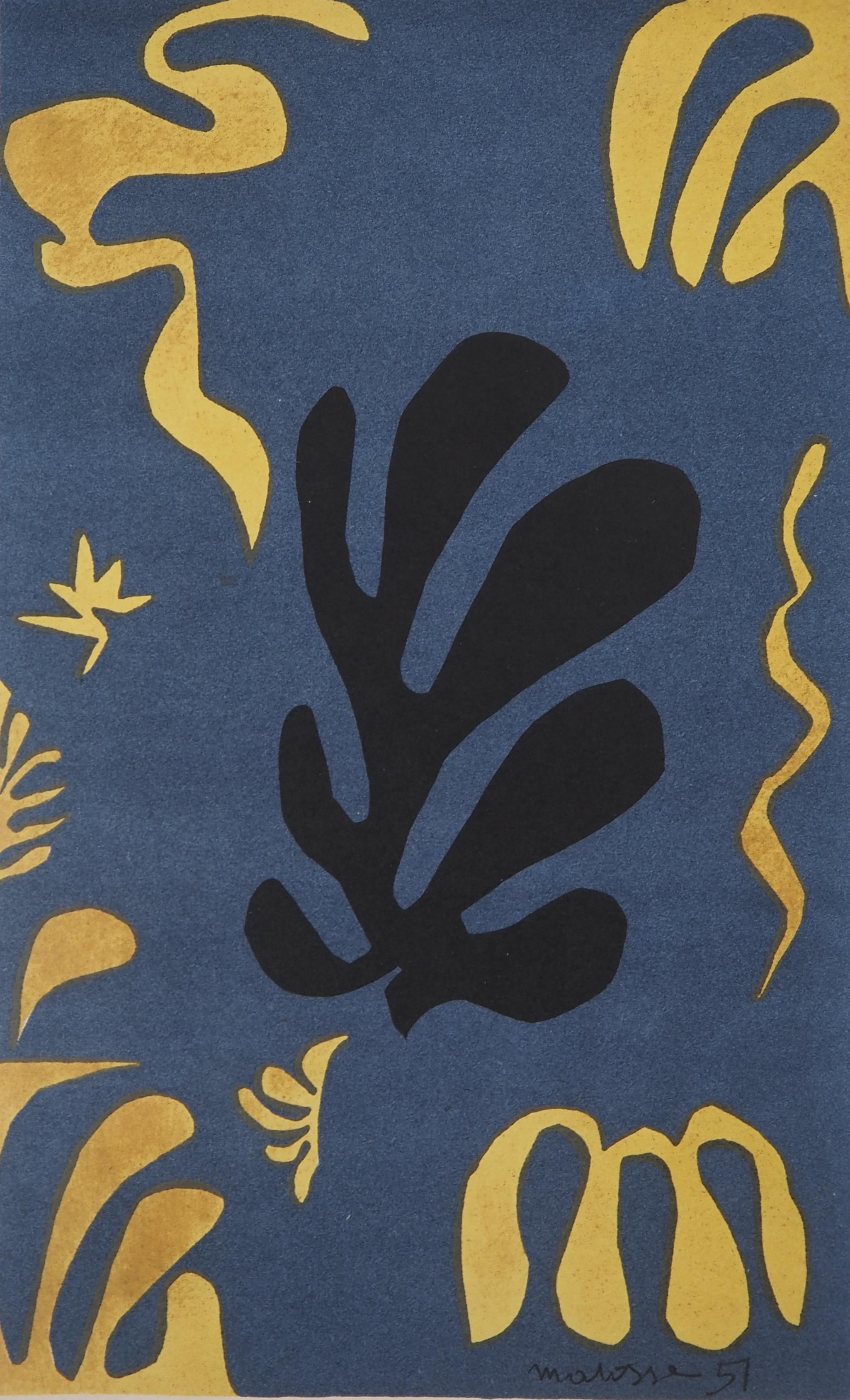 Underwater life - Lithograph - San Lazzaro 1954 - Modern Print by Henri Matisse