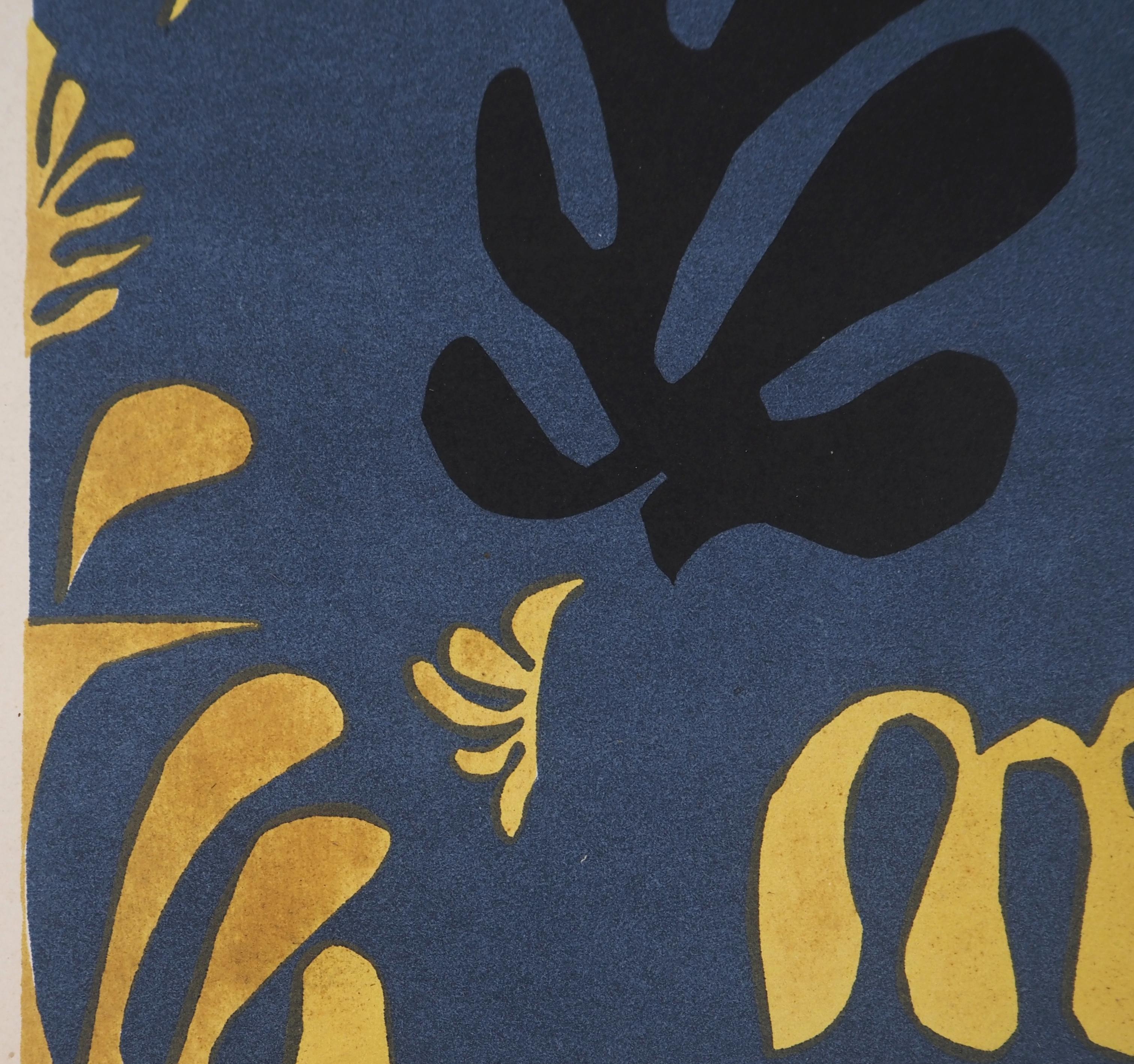 Henri Matisse
Vie sous-marine, 1954

Lithographie originale
Signature imprimée dans la plaque
Sur papier vélin léger 31 x 24 cm (c. 12.5 x 10 in)

REFRENCES : Publié par San Lazzaro / XXème Siècle, Paris en 1954

Très bon état, papier légèrement
