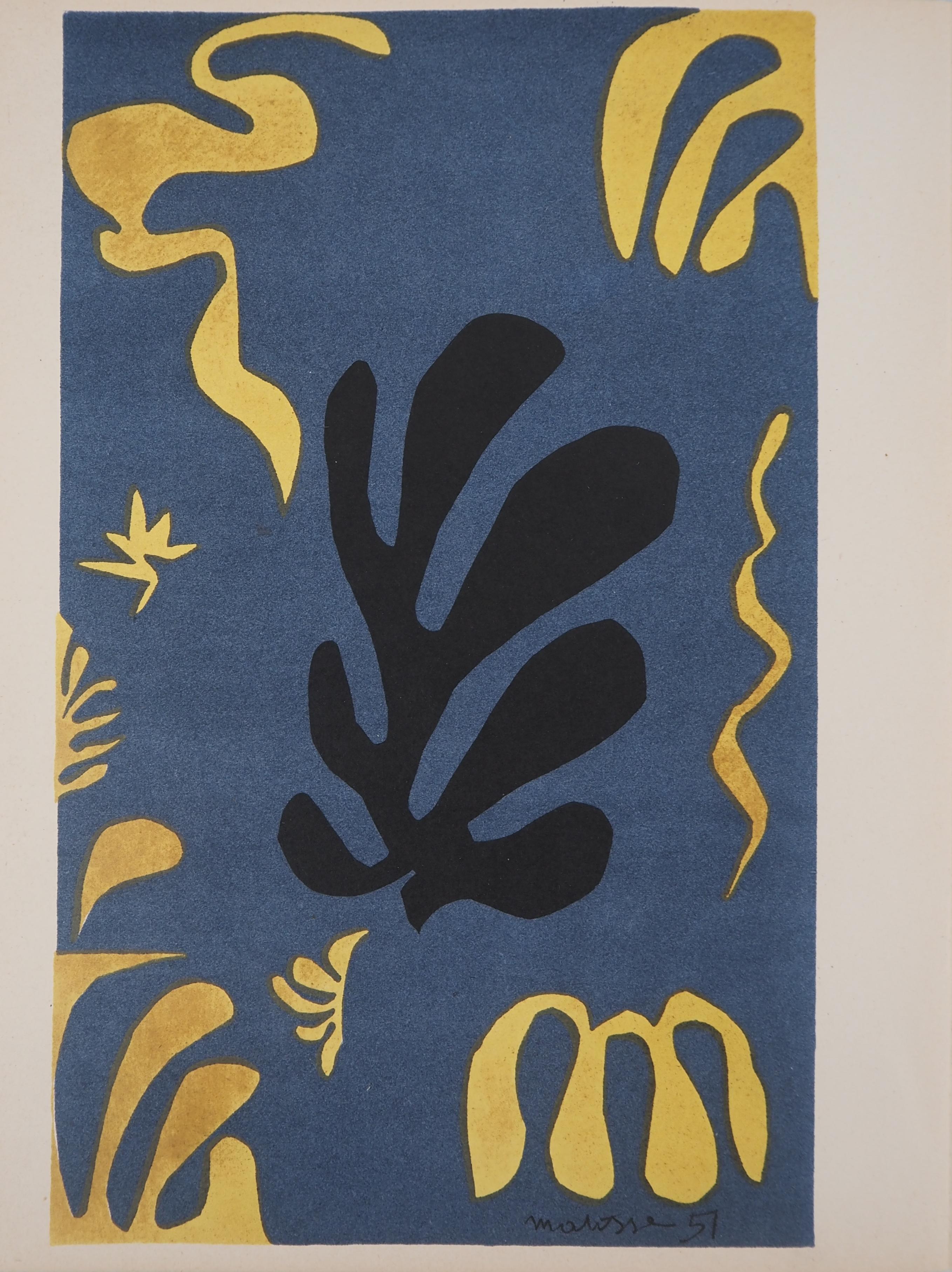 Henri Matisse Portrait Print - Underwater life - Lithograph - San Lazzaro 1954