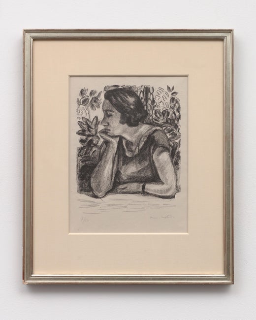 Henri Matisse - Visage de profil reposant sur un bras, paravent Louis XIV  For Sale at 1stDibs