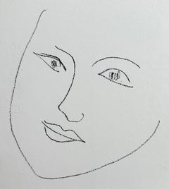 Woman Face - Original Lithograph - Duthuit 25