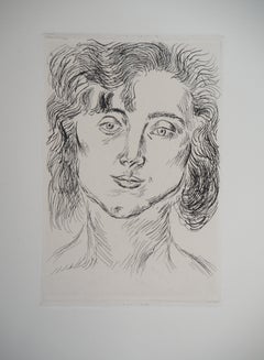 Woman Portrait - Original etching (Duthuit #2)