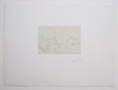 Young Woman Contemplating a Bowl of Goldfish - Edition of 25