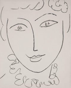 Young Woman (Madame de Pompadour) - Original lithograph, Mourlot 1954