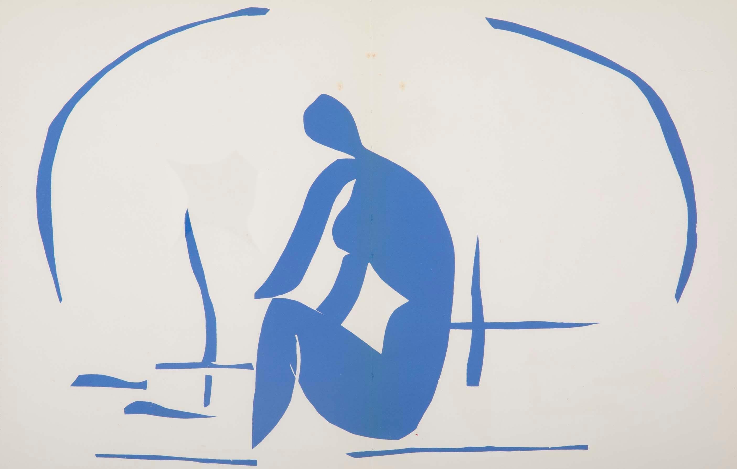 French Henri Matisse Supervised Lithograph from His Original Cut Paper Maquette