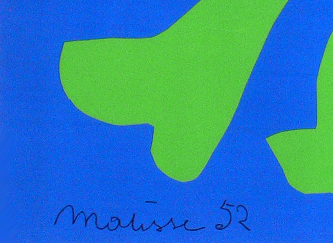 Mid-Century Modern Henri Matisse Vibrant Large Scale Lithograph For Sale