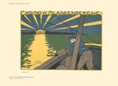 1897 Henri Meunier 'Casino de Blankenberche' Vintage Multicolor, Green, Yellow