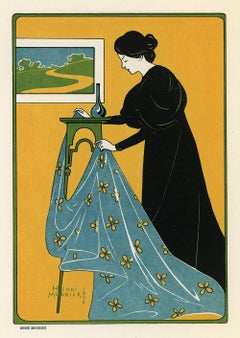 Lithographie japonaise Art Nouveau Gonthier-Meymans d'Henri Meunier, 1897