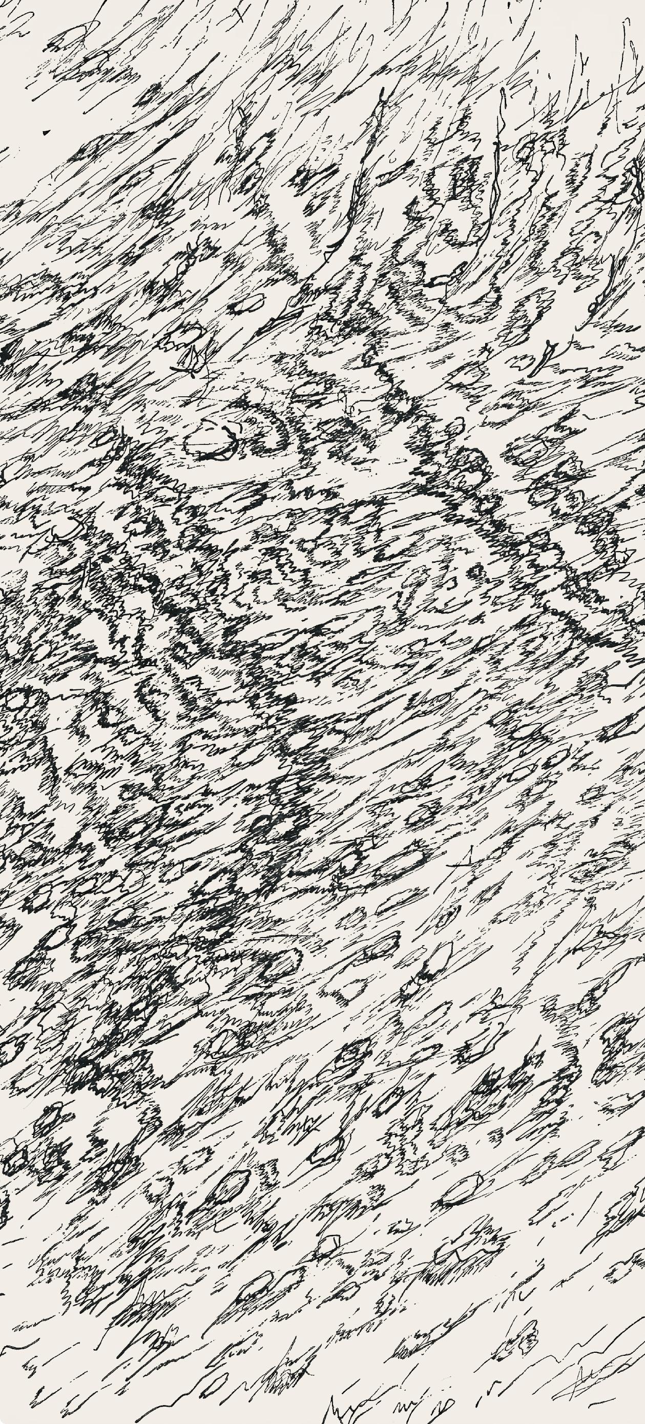 Composition, Société internationale d'art XXe siècle - Print by Henri Michaux