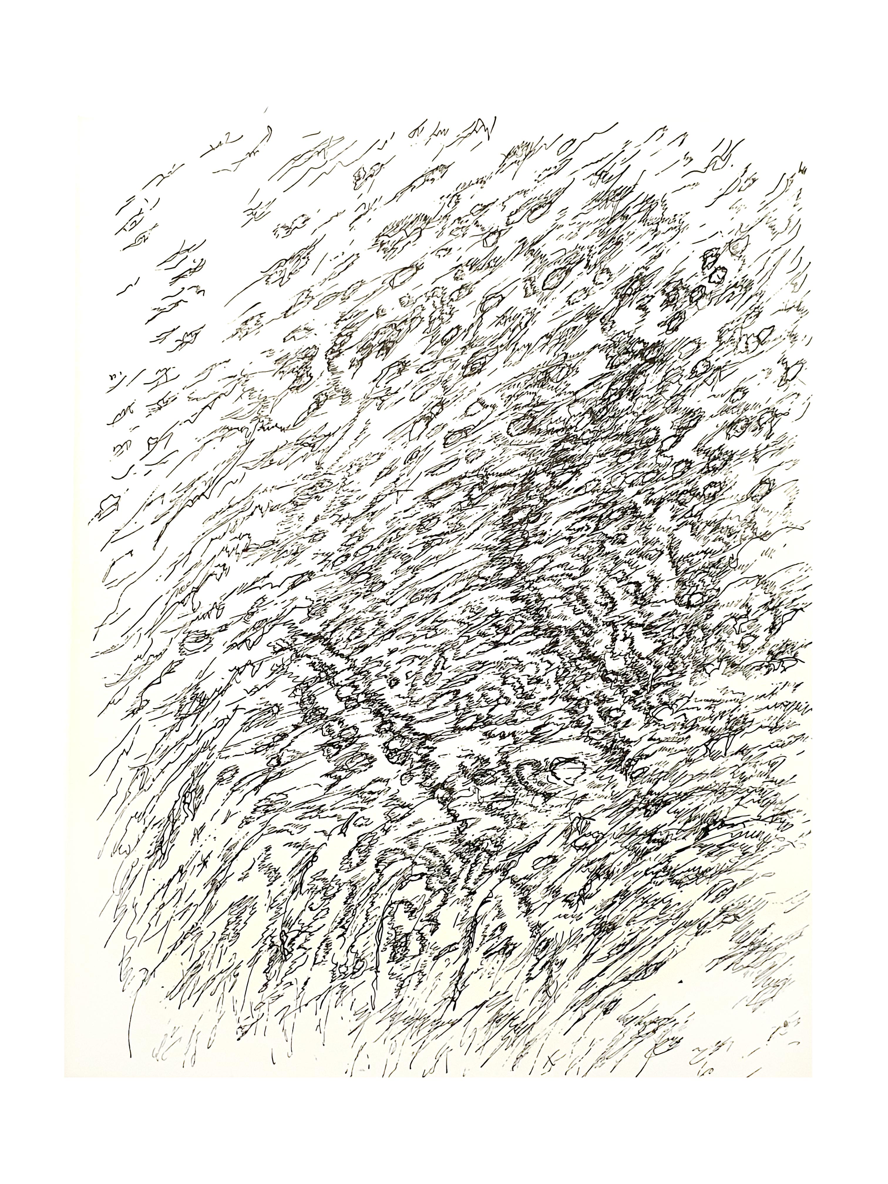 Henri Michaux -  Beach - Original Lithograph
1956
Dimensions: 32 x 25 cm 
Edition: G. di San Lazzaro.

Henri Michaux (1899 - 1984)
The French writer, painter and graphic artist Henri Michaux was born in the Belgian town of Namur in 1899 and spent