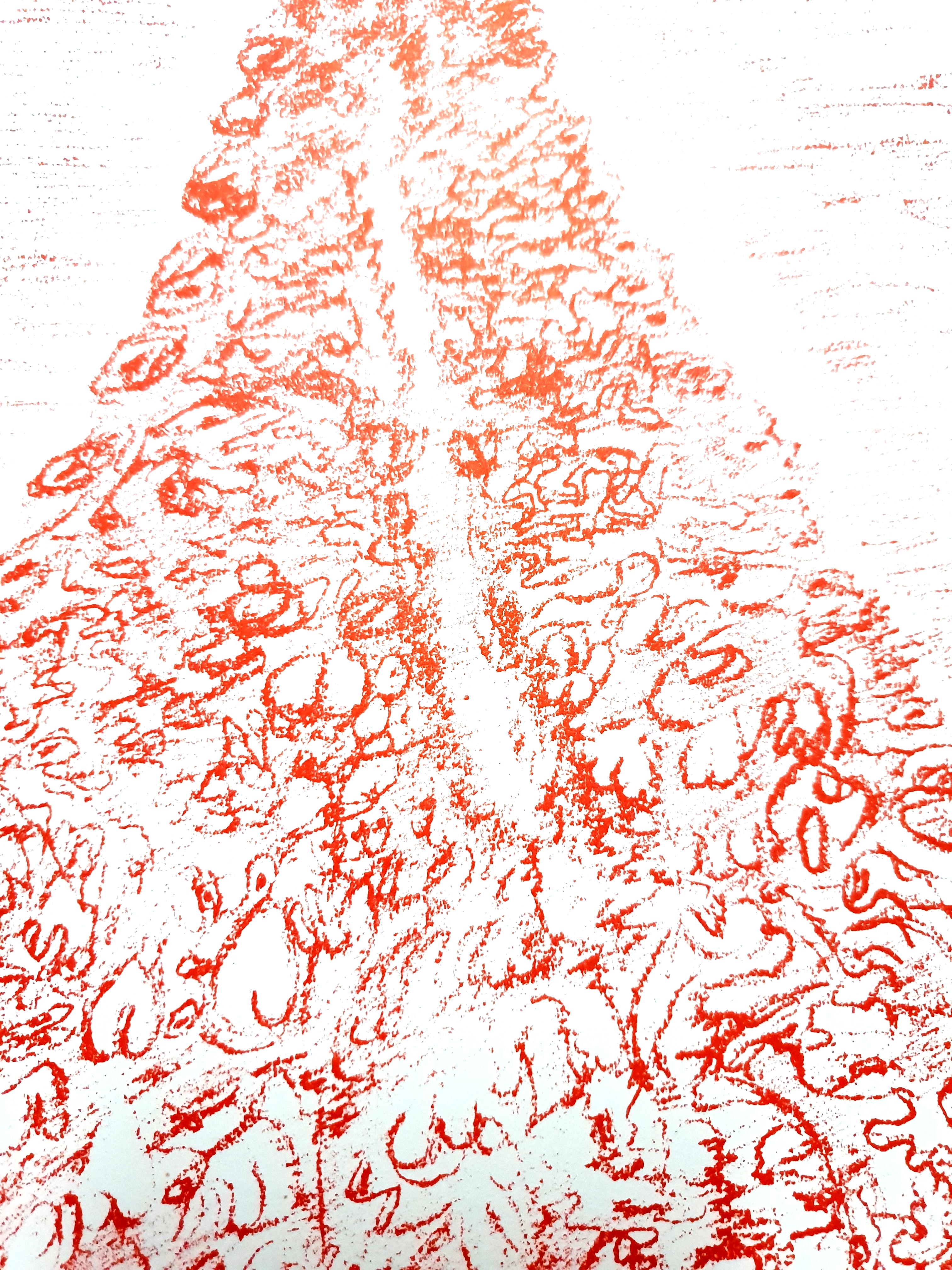 Henri Michaux -  Original Zinchograph For Sale 1