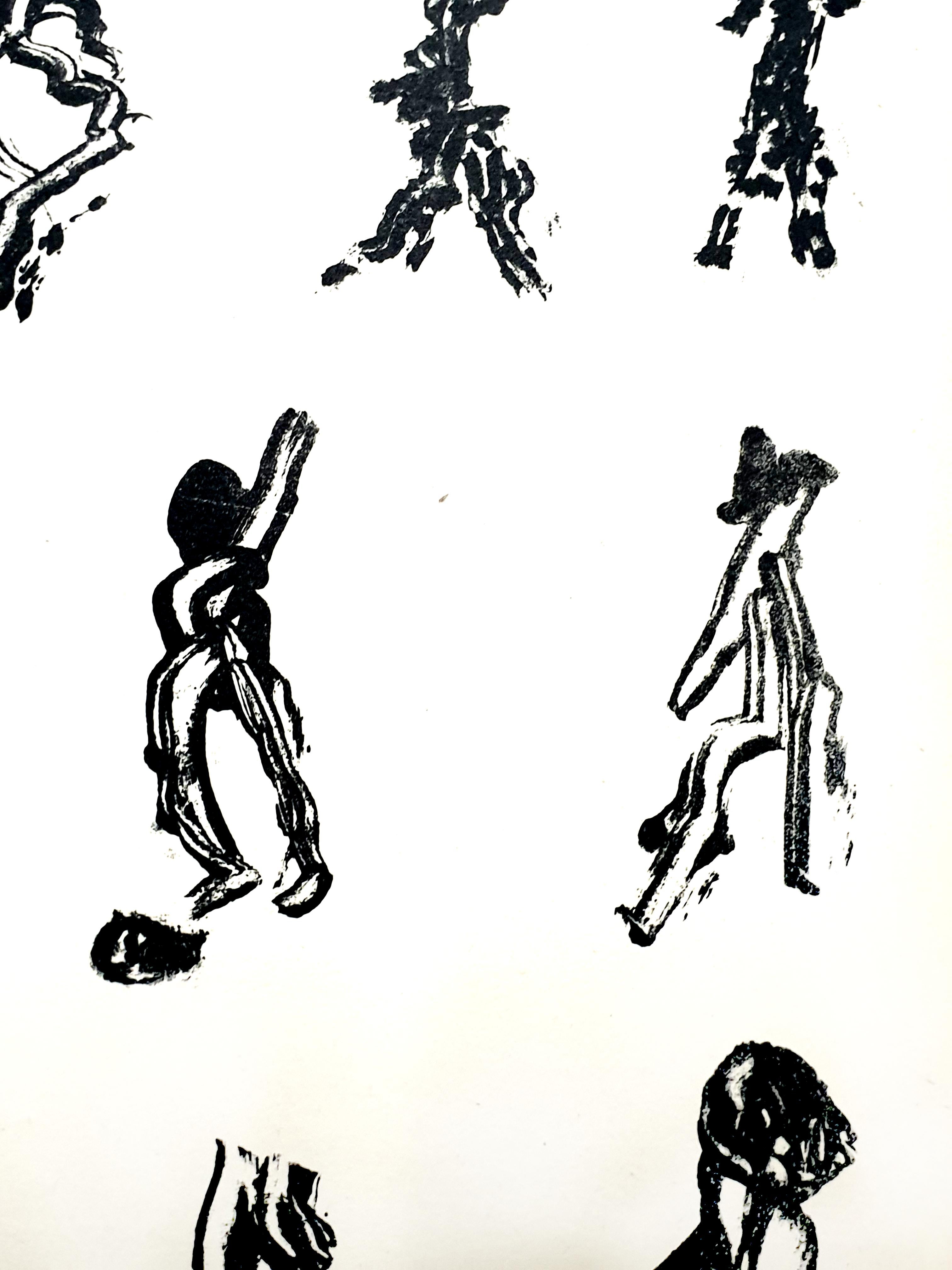 Henri Michaux -  People - Original Lithograph For Sale 8