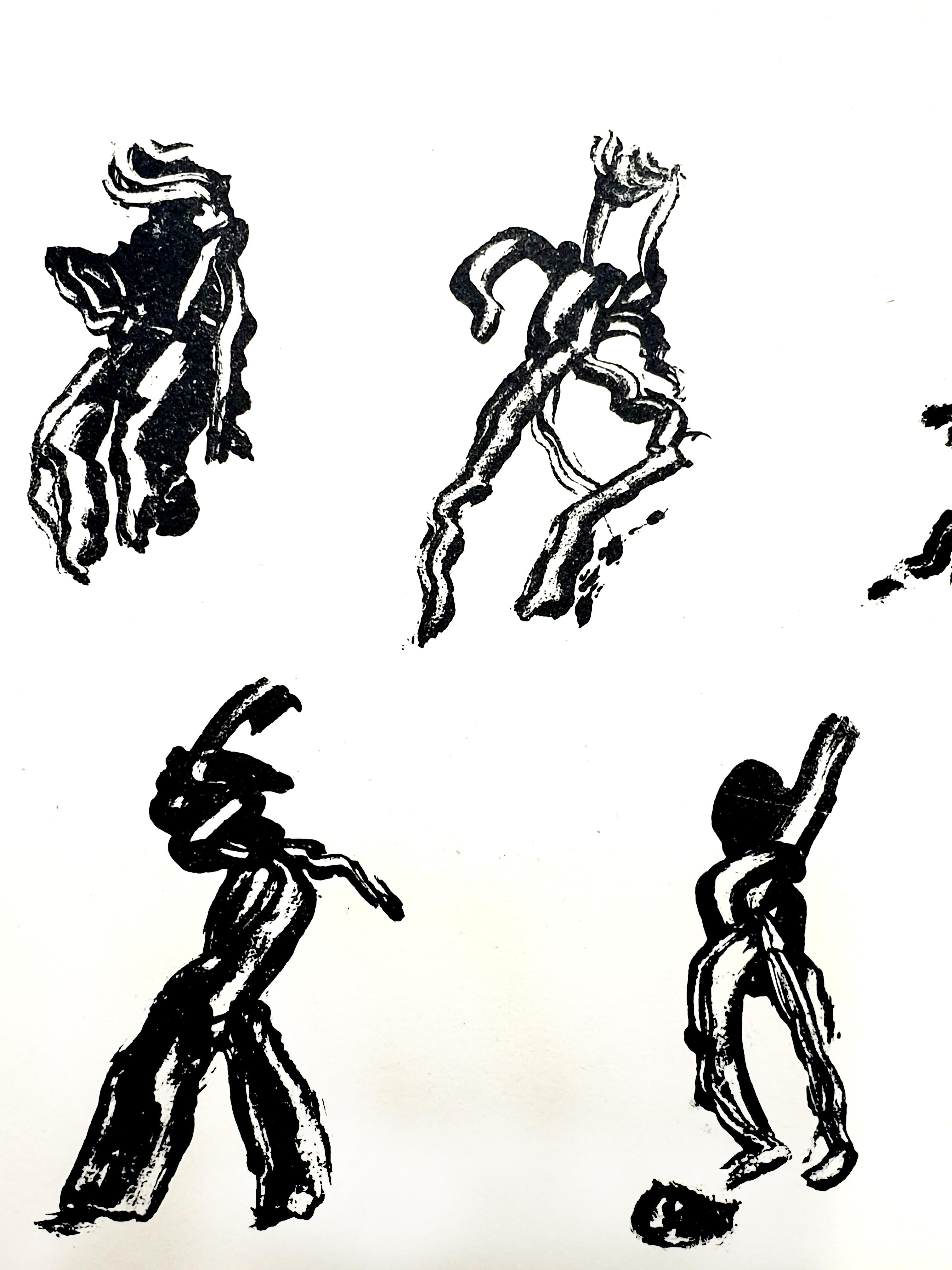 Henri Michaux -  People - Lithographie d'origine en vente 1