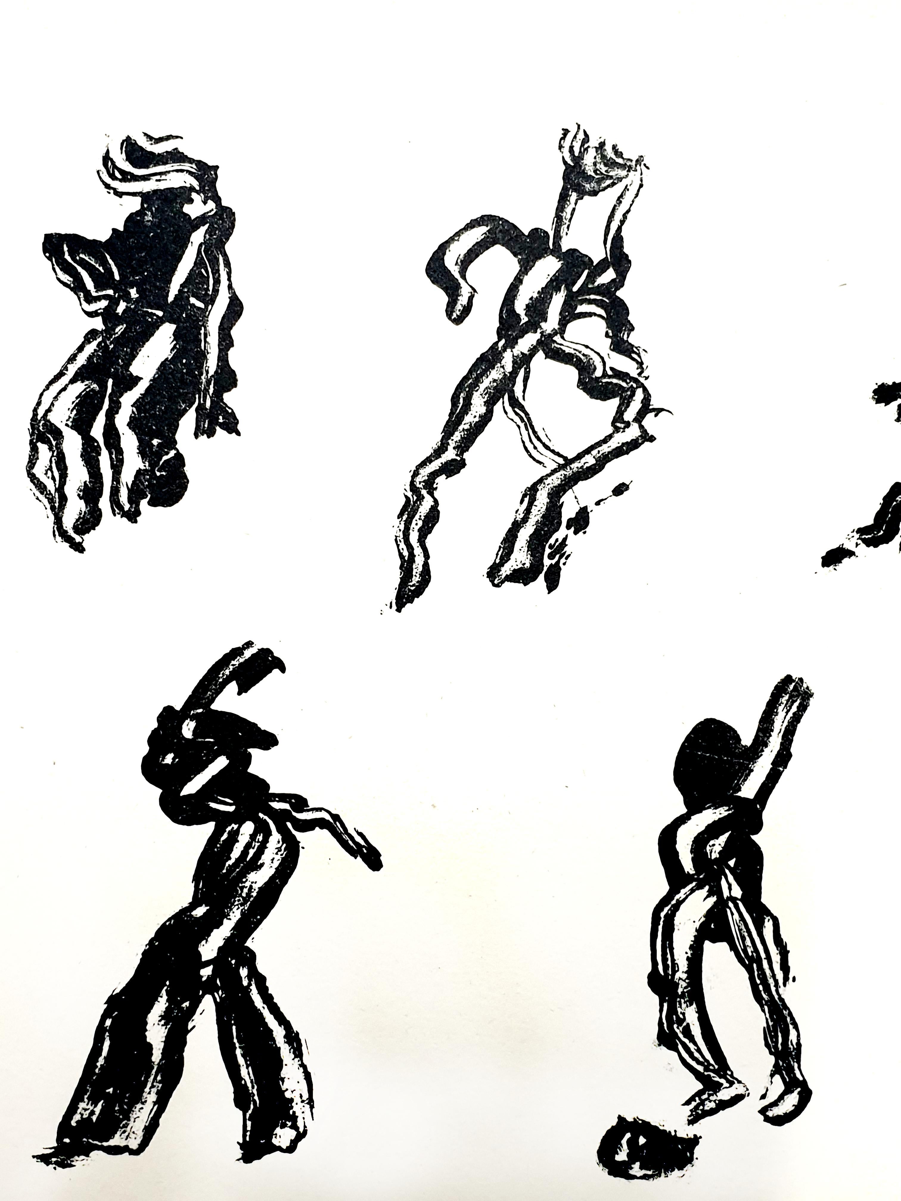 Henri Michaux -  Persone - Litografia originale in vendita 6