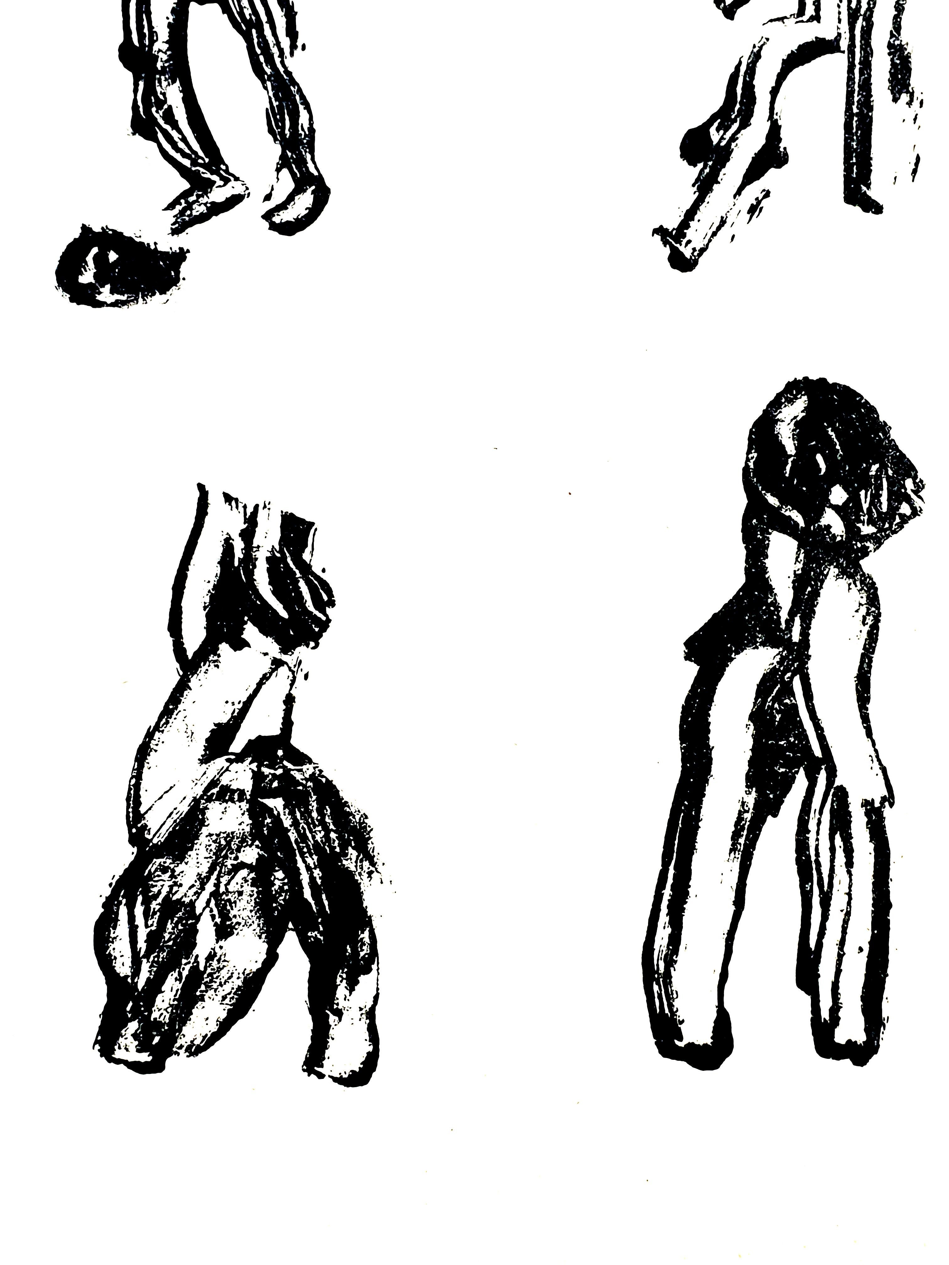 Henri Michaux -  Persone - Litografia originale in vendita 8