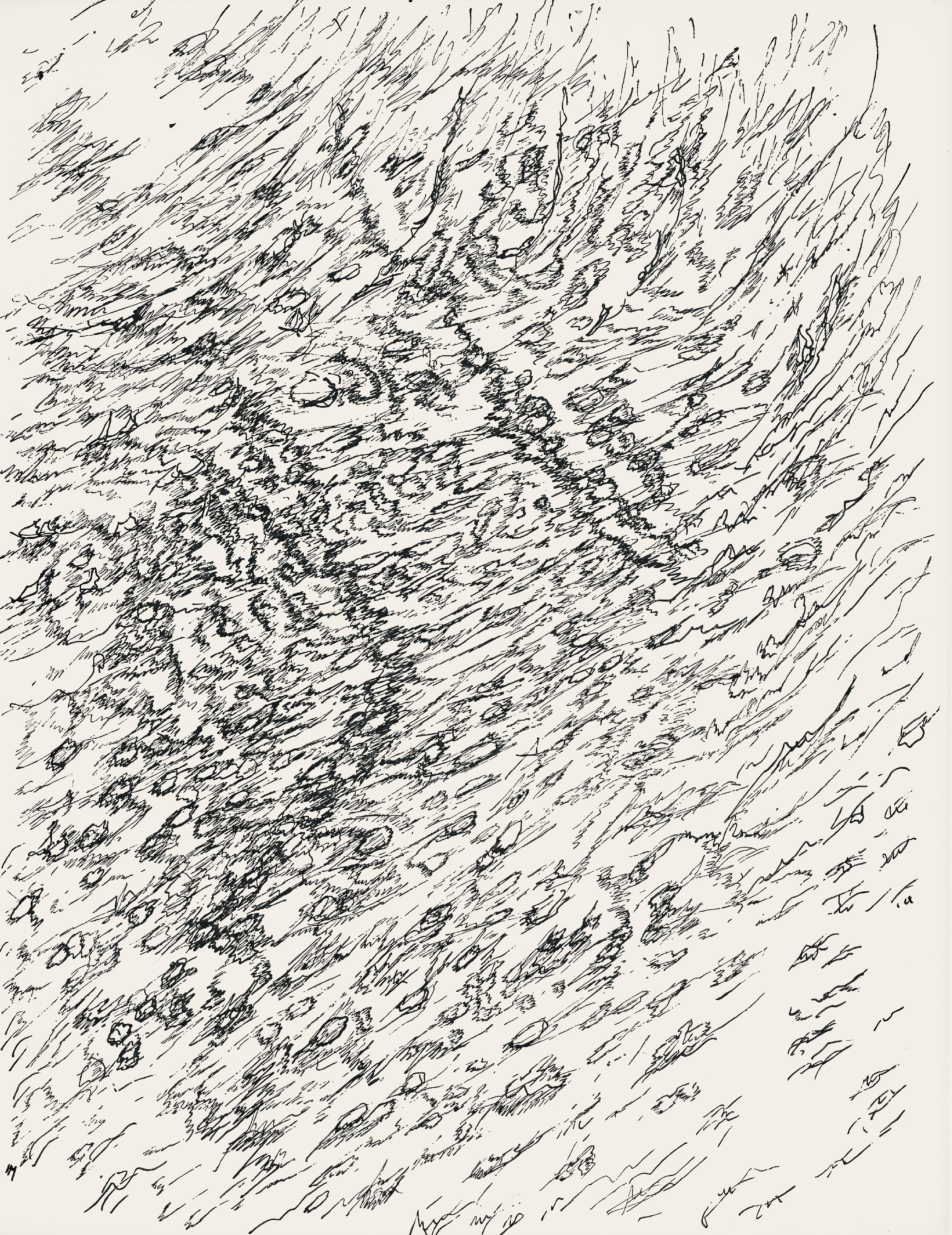 This exquisite lithograph by Henri Michaux (1899–1984), titled Sans titre (Untitled), from the album XXe Siecle, Nouvelle serie N°7 (double) Juin 1956, originates from the 1956 edition published by Societe Internationale dArt XXe Siecle, Paris,