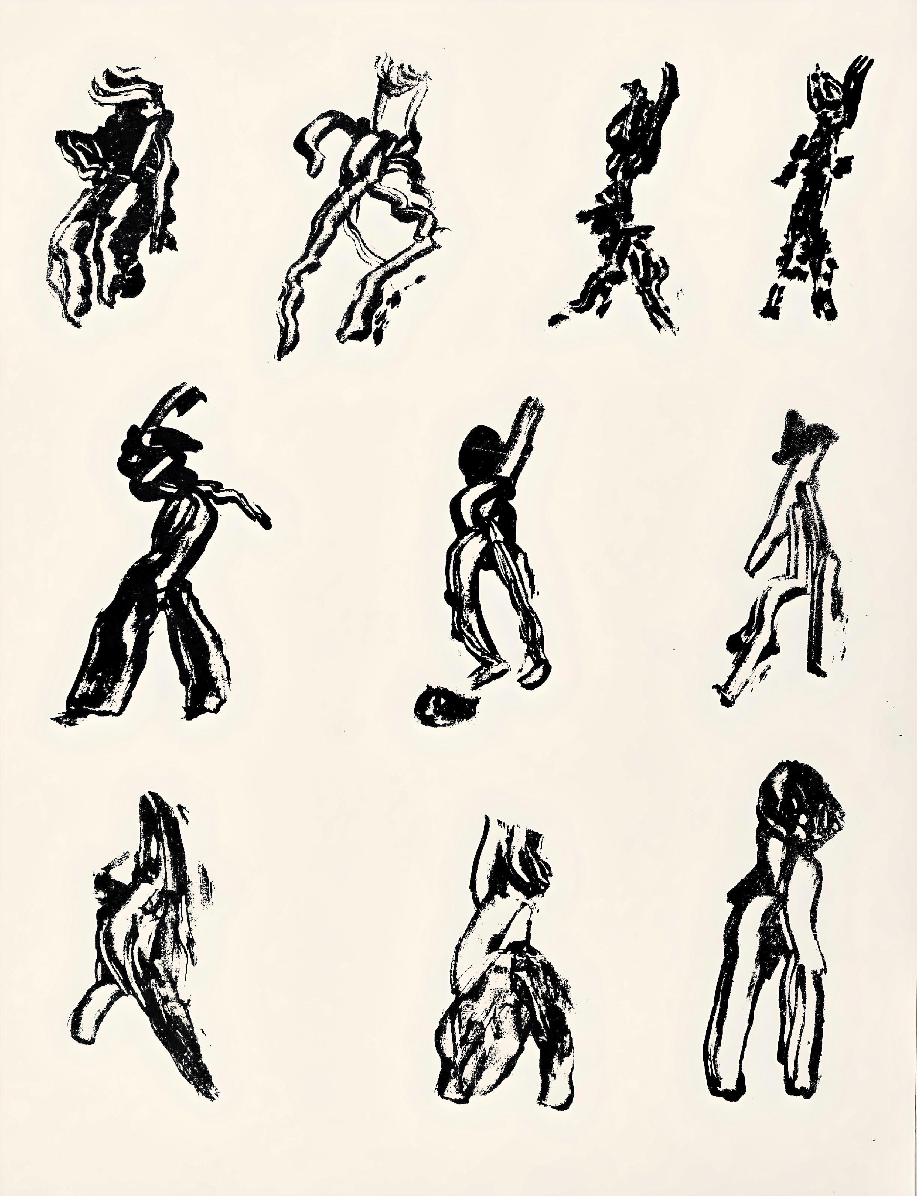 Figurative Print Henri Michaux - Michaux, Composition, XXe Siècle (d'après)