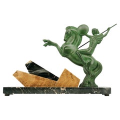 Henri Molins-Balleste Escultura francesa Art Déco Walkiria 1920