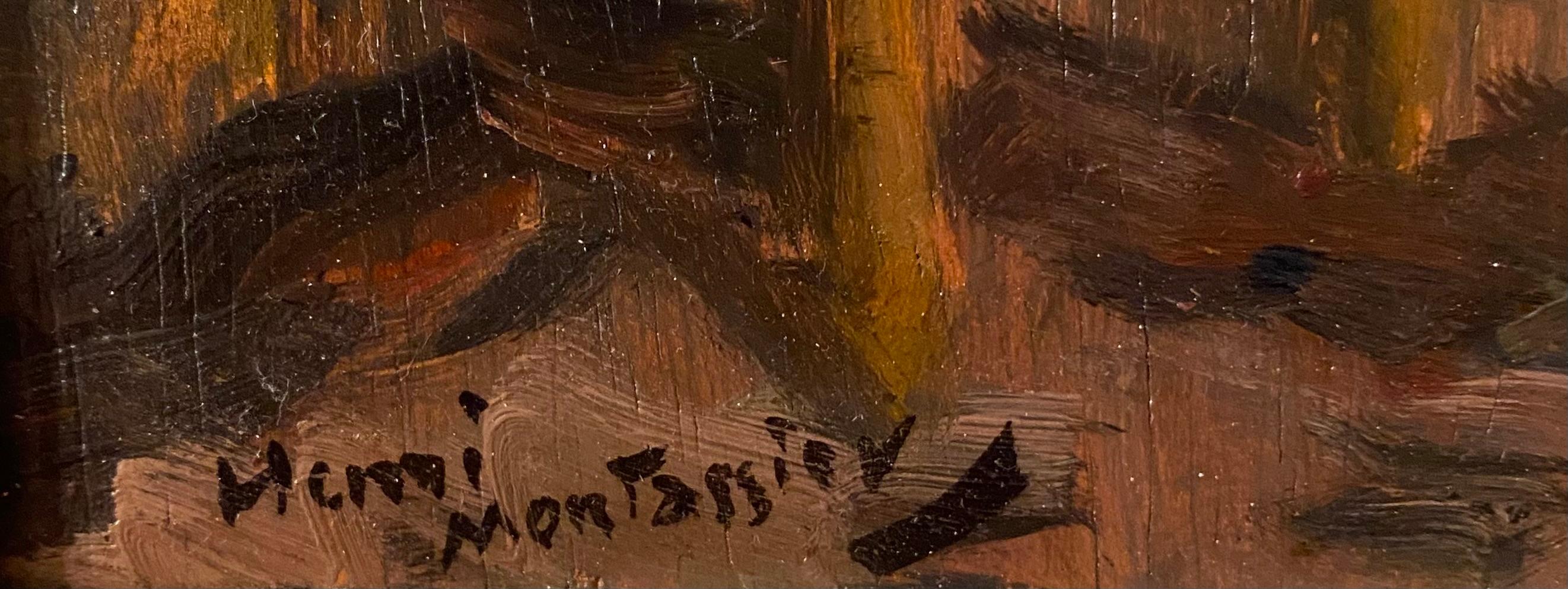 Nu Feminin (Art déco), Painting, von Henri Montassier