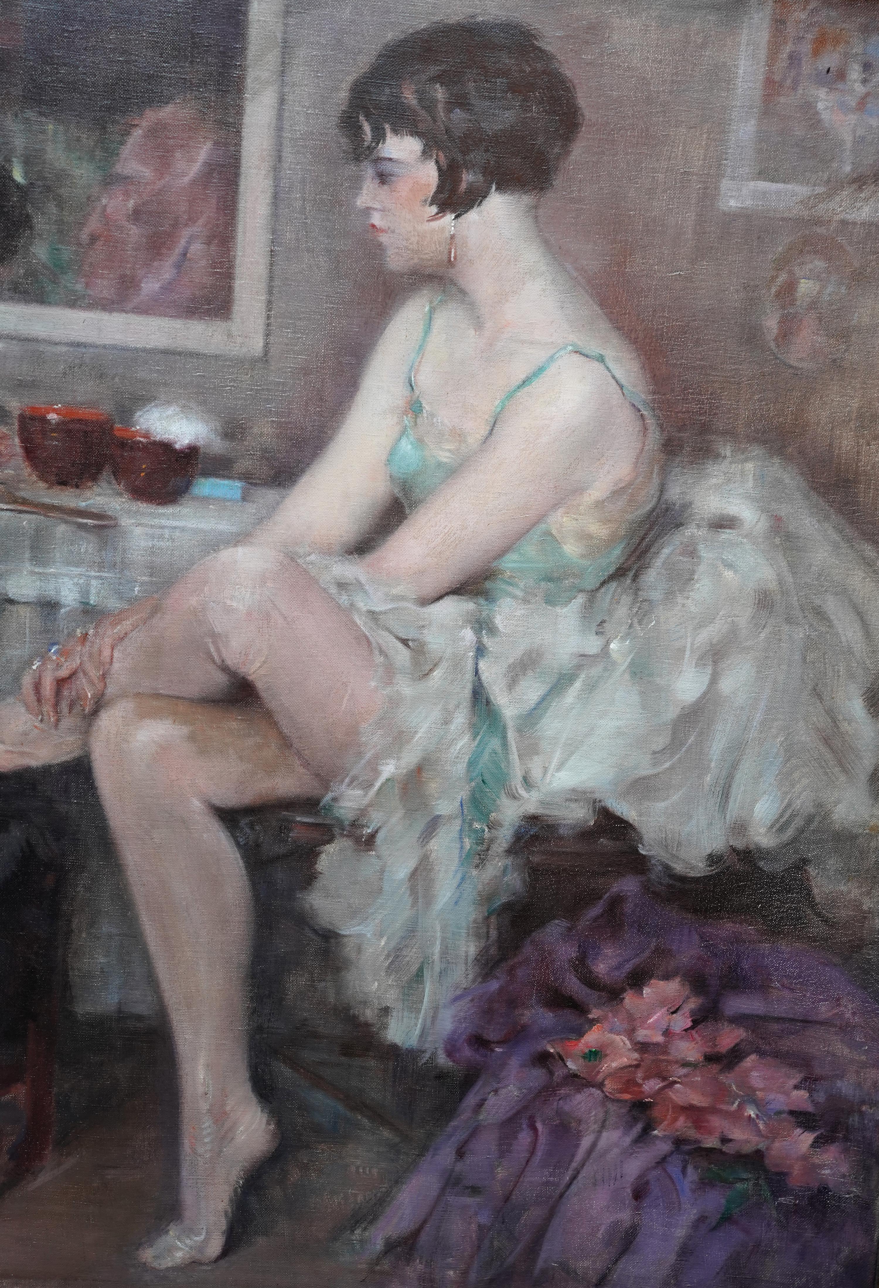 Este precioso óleo figurativo impresionista belga es obra del célebre artista Henri Moreau. Aunque belga de nacimiento, Moreau pasó muchos años en Francia, trasladándose a París en 1920, y en su obra se aprecia la influencia de los impresionistas