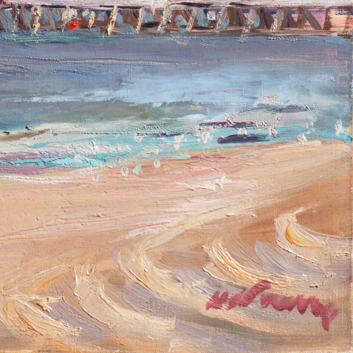 'Sailing off Trouville', Brittany Coast, French Impressionist Oil, Benezit For Sale 2