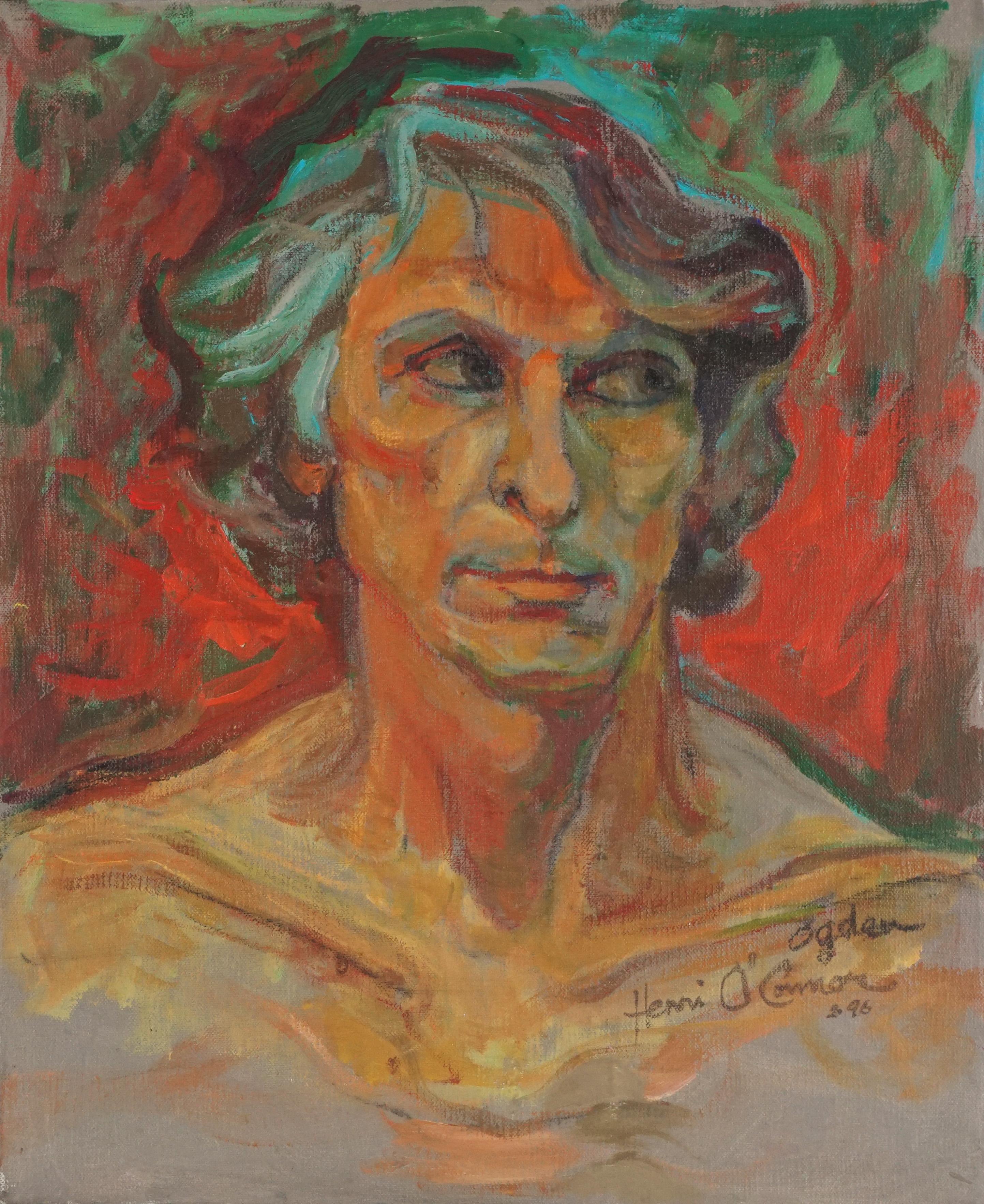 Fauvist Portrait of Ogden - Painting by Henri O'Connor