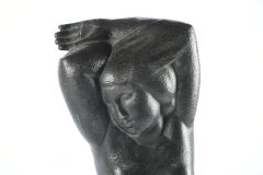 Jeune Femme Debout, les Bras sur la Tête – Bronze by Henri Parayre (1879-1970)