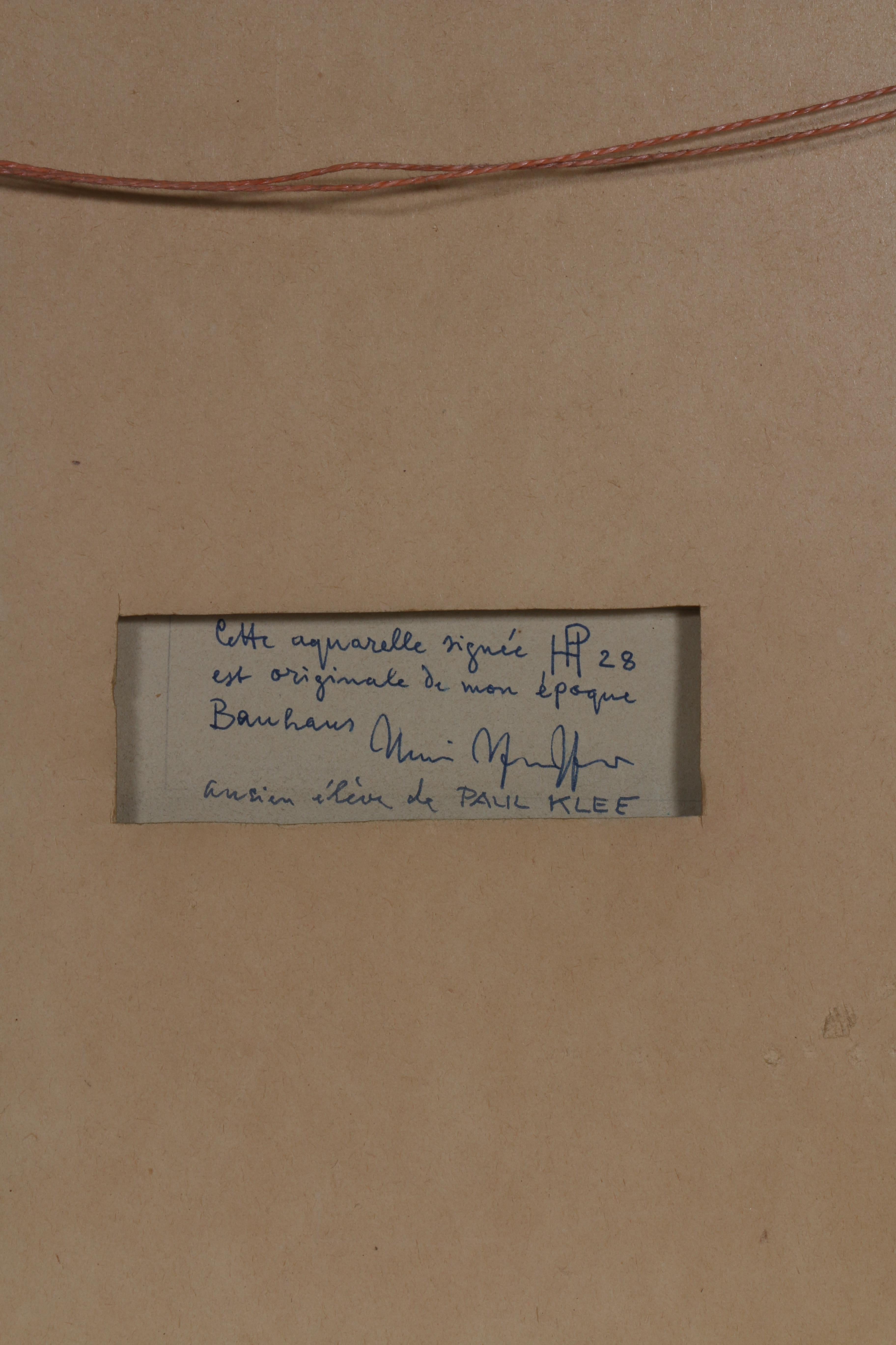 Henri Pfeiffer si iscrisse al Bauhaus all'età di 17 anni, dove divenne allievo di Paul Klee. An He creò numerose opere astratte con una visione rinnovata dell'uso e della percezione del colore. Fin da giovane, Pfeiffer studiò intensamente la chimica