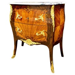 Commode de style Louis XV en marqueterie de bronze, Henri Picard, Napoléon III